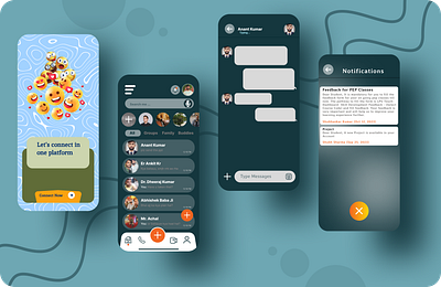 Mobile Chatt App UI animation branding chattapp graphic design logo mobile motion graphics ui uiux ux