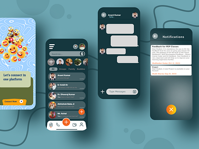 Mobile Chatt App UI animation branding chattapp graphic design logo mobile motion graphics ui uiux ux