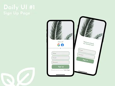 Daily UI #1 daily ui sign up page ui ui design