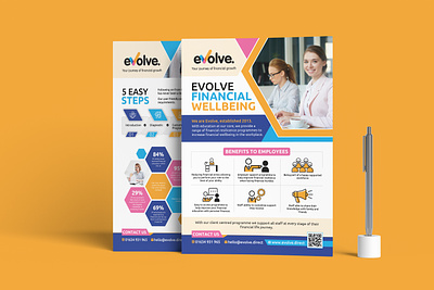 Financial Wellbeing Flyer Design brochure business brochure canva company profile financial financial brochure financial flyer financial wellbeing flyer flyer graphic design illustrator indesign leflet photoshop powerpoint printing saakibkhan wellbeing wellbeing brochure wellbeing flyer