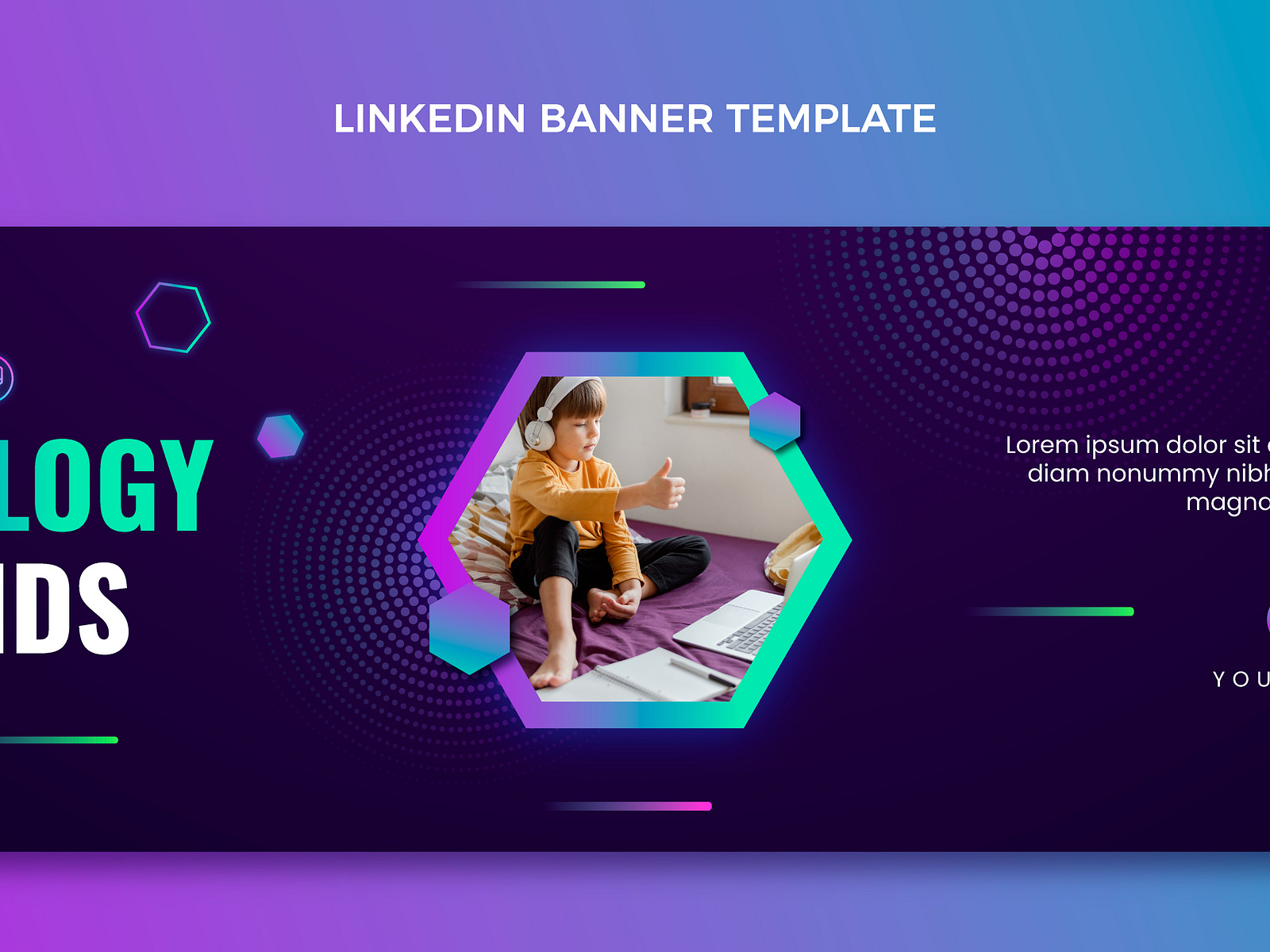 Gradient Linkdin Banner Design by The Mars Designer on Dribbble