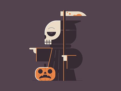 The Grim Reaper Logo by Lucian Radu on Dribbble