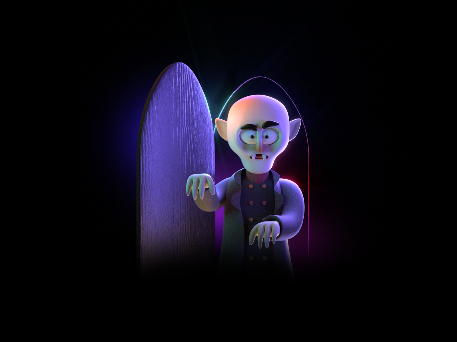 Nosferatu 3d 3dart art blender character design cinema4d halloweeb illustration mexico octane vampire