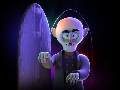 Nosferatu 3d 3dart art blender character design cinema4d halloweeb illustration mexico octane vampire