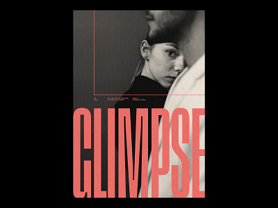 GLIMPSE /440 clean design modern poster print simple type typography