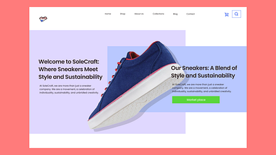 Sneakers E-Commerce Website graphic design product design ui ux