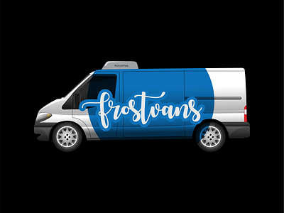 Frostvans Truck Branding branding illustrationvector logo photoshop