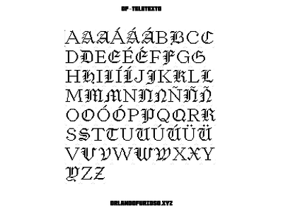 OF-Teletexto alternates font fraktur pixel typography