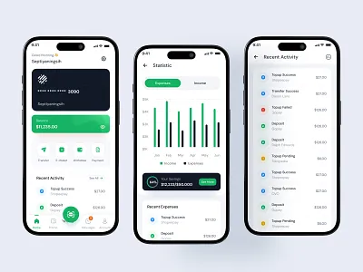 Introducing 'FinEase' - Your Ticket to Financial Freedom! 💰📱 bank clean finance mobile app money saas tranfer ui ux