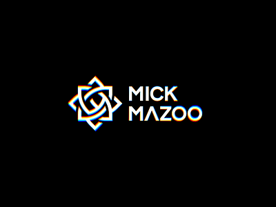 Mick Mazoo - Logo Animation 2d animation glitch glitchie logo modern motion design motion graphics strobo