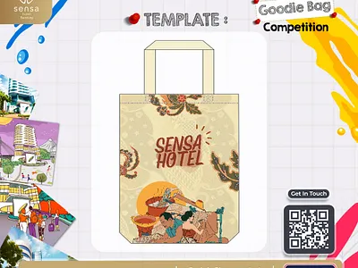 Totebag Design Competition| Hi_kwa98 adat animation batik branding budaya canva design event graphic design illustration indonesia logo lomba mar merchandise nusantara print sensa hotel totebag vector