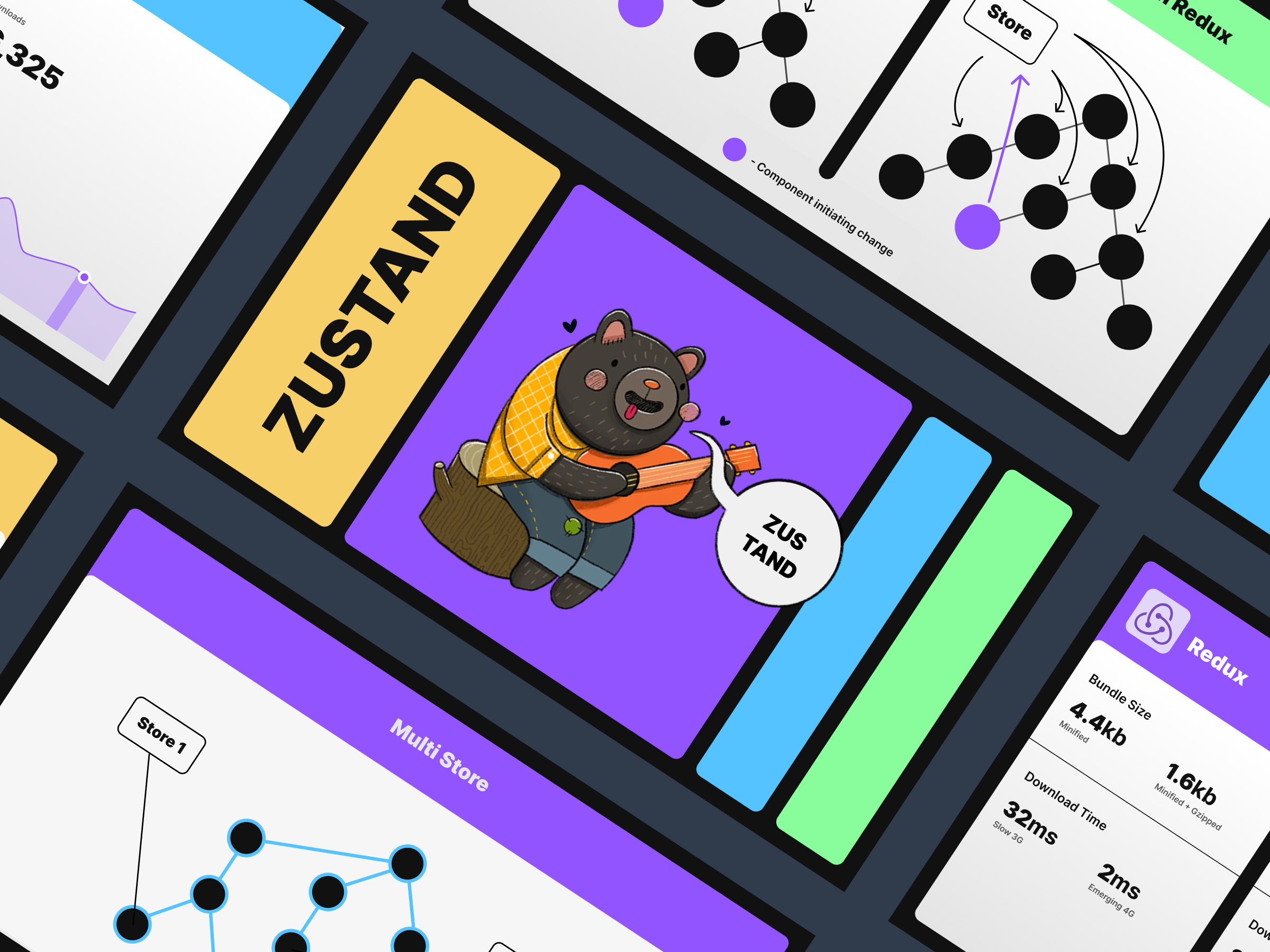 Zustand Presentation branding pitch deck ui