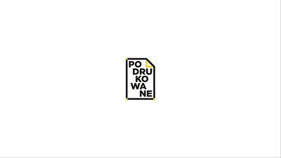 Podrukowane - Logo Animation 2d animation logo motion design motion graphics