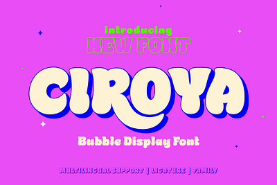 Ciroya - Bubble Font cute