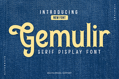 Gemulir - Serif Classic Font typeface