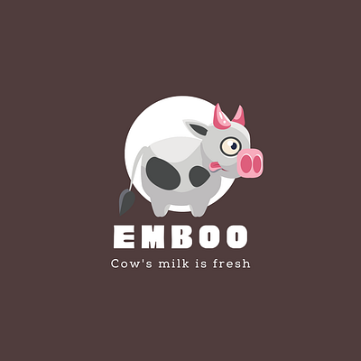 Milk Fresh Logo business logo cow drink logo milk product