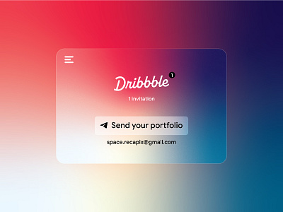 1 Dribbble invitation for you branding dribbble dribbble invitation graphic design invitation logo recapix recapix space