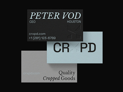 Business Cards for CRXPD apparel brand identity branding brochure business business card business logo clothing clothing brand clothing logo design designer graphic design logo logo designer startup logo visual identity