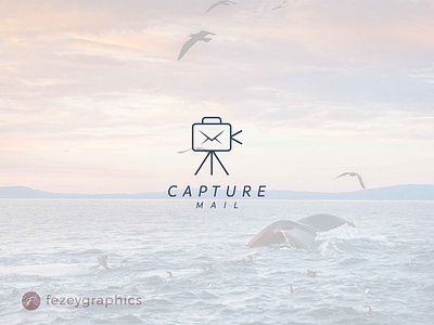 Camera + Email combination logo design artwork beach branding camera combination design email graphic design logo logo design logo mark logotype minimalist natural photography vector