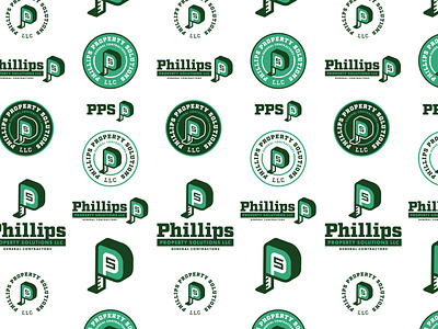 Phillips Property Solutions LLC blue collar branding builder construction contractor graphic design identity logo logo mark memphis solid tape measure tennessee tool work