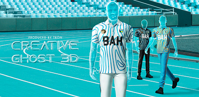 TRON x BAHARI - Creative Ghost 3D animation creative ghost 3d graphic design photography