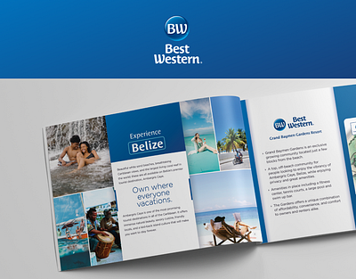 Best Western Belize logo design print design