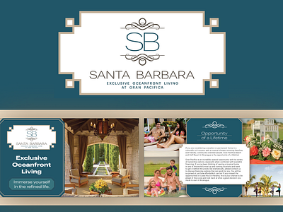 Santa Barbara at Gran Pacifica logo design print design