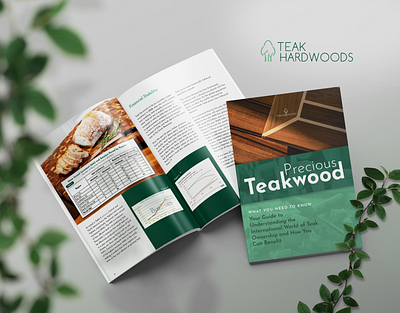 Teak Hardwoods Panama & Nicaragua logo design print design