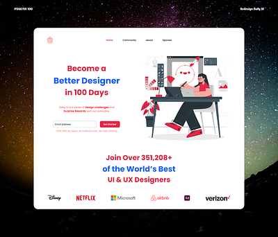 Dailyui - 100 Redesign Daily UI 3d animation app branding dailyui design figma graphic design illustration logo motion graphics redesign typography ui