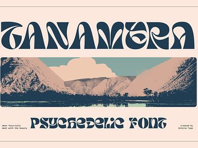TANAMERA | Psychedelic Font | Free To Try Font free font hippie trippy
