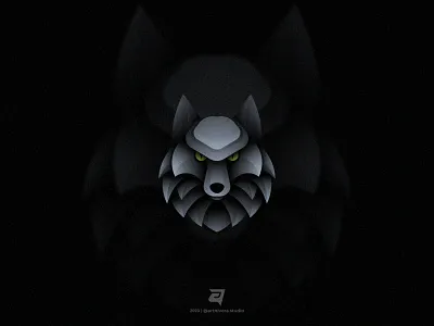 DIRE WOLF branding colorful design graphic design illustration logo modern vector wolf wolf logo