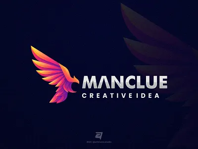 MANCLUE bird branding colorful design eagle graphic design illustration logo modern ui vector