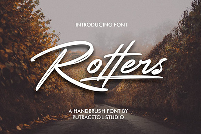 Free Modern Brush Font - Rotters Font lettering font