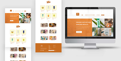 NATURAL-SKIN CARE(E-COMMERCE) WEBSITE ecommerce ecommerce website responsive grid layout responsive grid system skin care ui ui design user interface user interface design ux research website design
