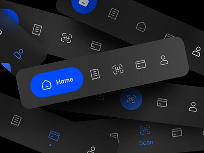 Freebie Navbar for Mobile Apps app bar bottom bar clean dark mode dark theme design freebie interface menu minimalist navbar naviagtaion bar navigate navigation product design tab bar tabs ui ux