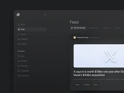 Study planner tool clean dark dark ui design interface manage minimal modern navigation news notes simple skeuomorphic study tool ui ui design ux ux design web