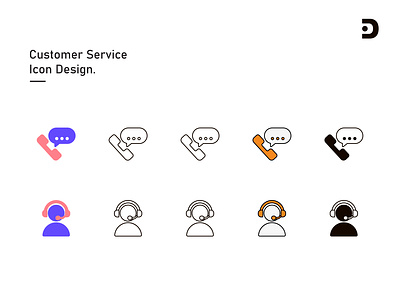 Customer Service Icon Set adobe illustration bundle icon cs customer service customer service icon customer services design graphic design help icon icon set icons illustration service support