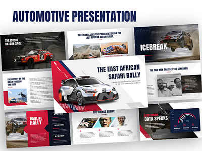 Automotive Presentation automotive design infographic pitch deck powerpoint ppt presentation presentation design visual design presentation
