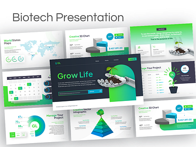 Biotech Presentation biotech design graphic design infographic pitchdeck powerpoint ppt presentation presentation design