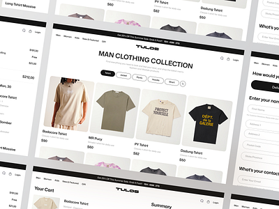 Ecommerce - Fashion Web app clean design e commerce ecommerce landing page marketplace minimalistic online shop ui ux web web design