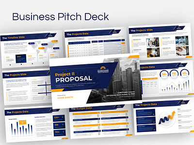 Business Pitch Deck business design infographic pitchdeck powerpoint ppt presentation presentation design