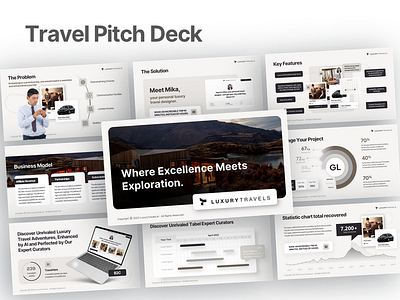 Travel Pitch Deck design infographic pitchdeck powerpoint ppt presentation presentation design travel visual design presentation
