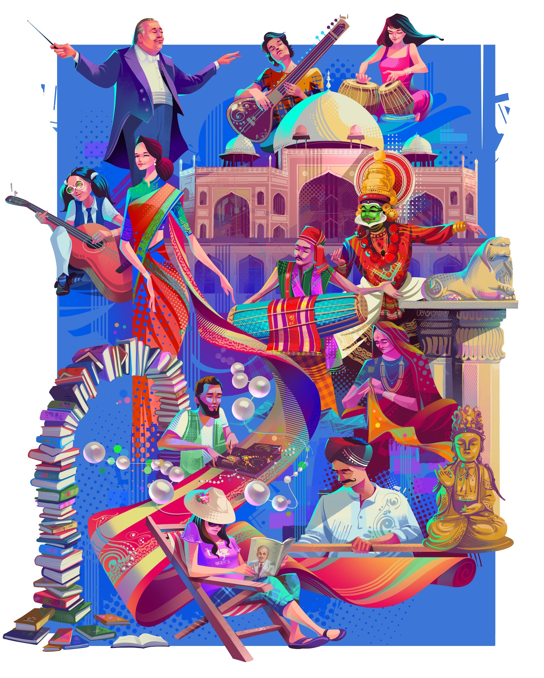 Illustration Project character design editorial illustration freelance illustrator illustration illustrator procreate samji illustrator