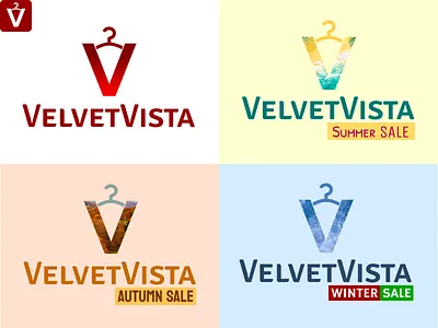 VelvetVista branding graphic design logo