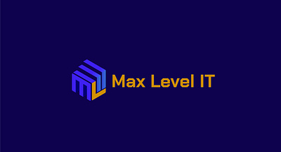 Max Level IT Business card sample branding business card color design graphic design illustration logo