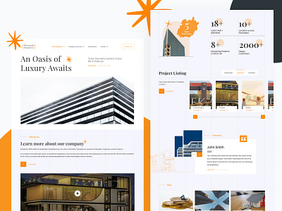 Real Estate Modern Home page Design dailyui design homepagedesign landingpagedesign modern ui property site realestate ui ux