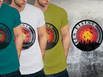 Sun Rising T-shirt best t shirt branding custom design customdesign customtshirt design designer graphic design illustration retro retro design retro t shirt sports sun rising t shirt tshirt tshirtdesign tshirts vintage style winter