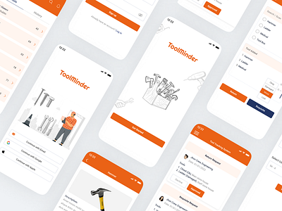 Introducing 'ToolMinder' - Your Ultimate Tool Tracking Solution app design manage mobile app organize tool tracking tracking ui design uiux ux design