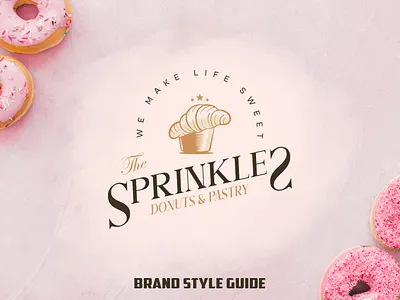 Sprinkles bakery logo behance brand identity branding desi food logo design food graphic design illustration illustrator letsgroit logo logo design logo designer logofolio logotipo logotype modern logo photoshop visual identity