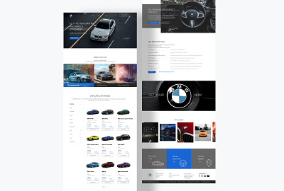 BMW Home Page Web UI Concept bmw cars dailyui design figma homepage ui uiux userexperience userinterface ux webdesign website